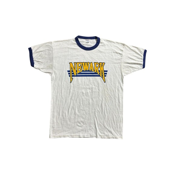 Vintage Champion Ringer Shirt XL X-Large Made in USA Newark Single Stitch - Picture 1 of 15